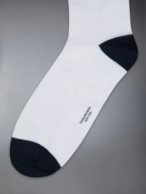 Cotton 4-Bar Hector Mid Calf Socks | Thom Browne