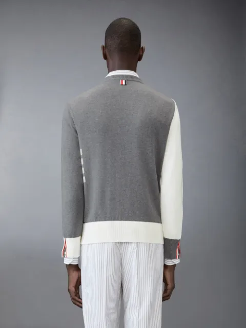 Fun Mix Jersey Stitch Relaxed Fit Crew Neck Pullover In Fun Mix Jersey Stitch Relaxed Fit Crew Neck Pullover In