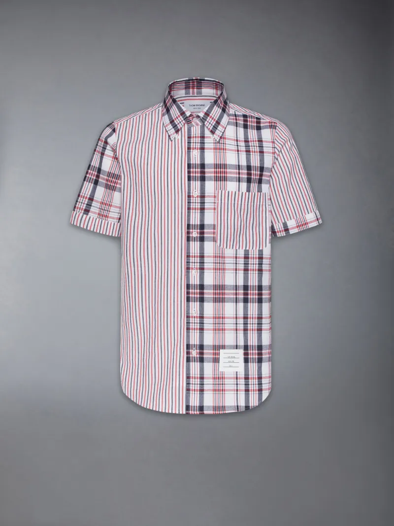 FUNMIX MADRAS COTTON SHORT SLEEVE SHIRT