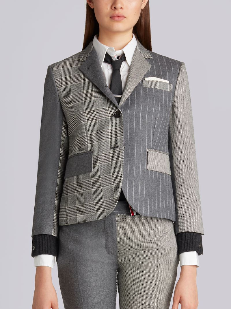 经典funmix羊毛法兰绒单排扣西装外套 Thom Browne 中国官方网站