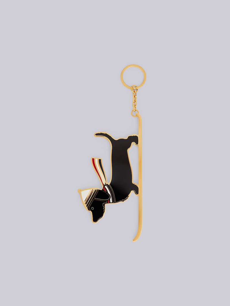 Gold Hector Ski Key Ring
