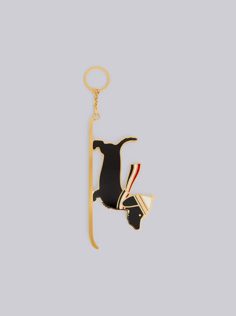 Gold Hector Ski Key Ring