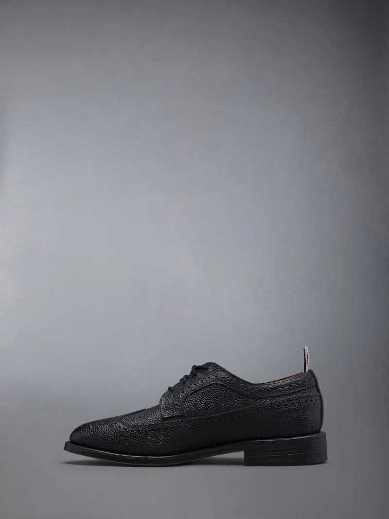 grain-textured leather oxfords grain-textured leather oxfords