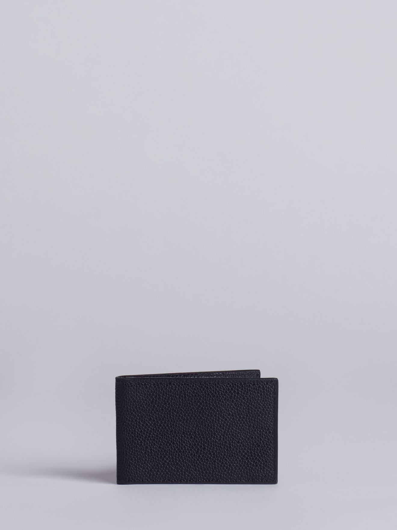 grained bi-fold wallet | Thom Browne