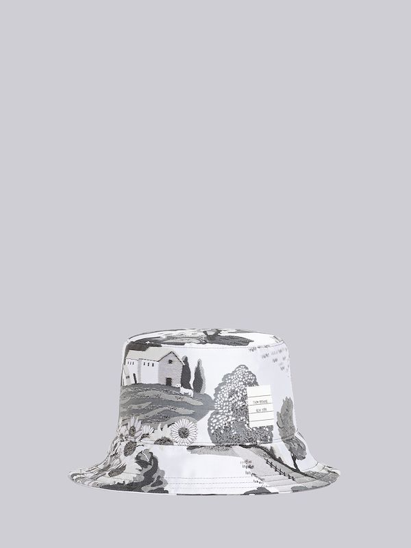 graphic-print bucket hat 