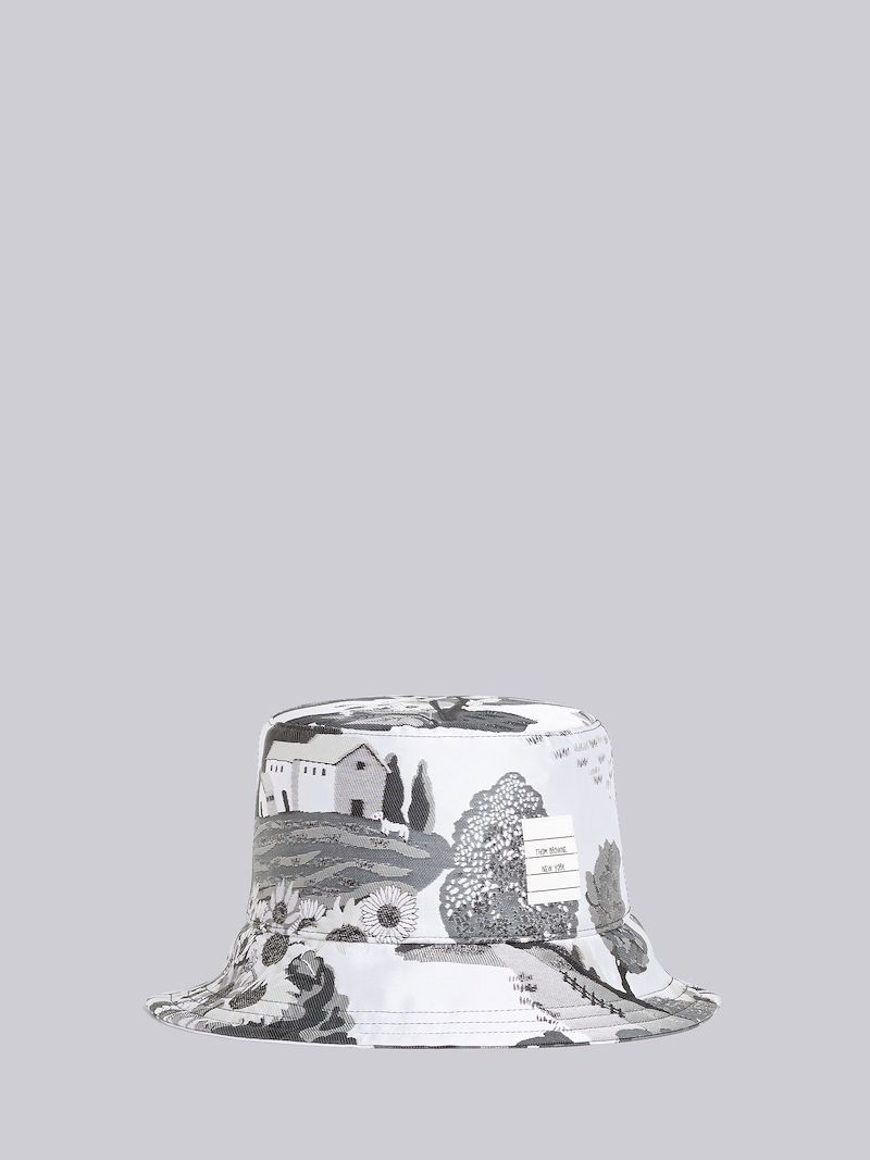 graphic-print bucket hat 