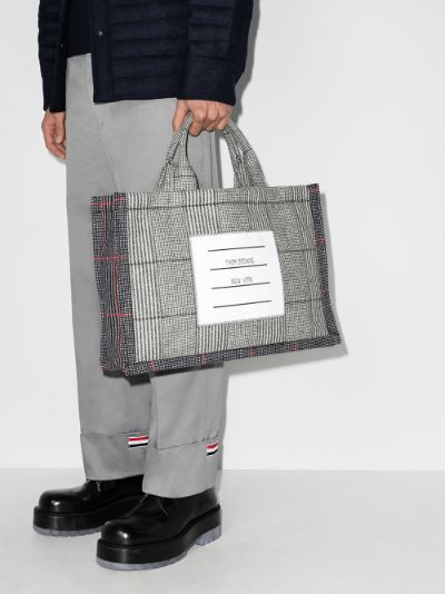 grey tote bag