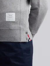 grey Classic Sweatshirt With Engineered 4-Bar In Classic Loop Back