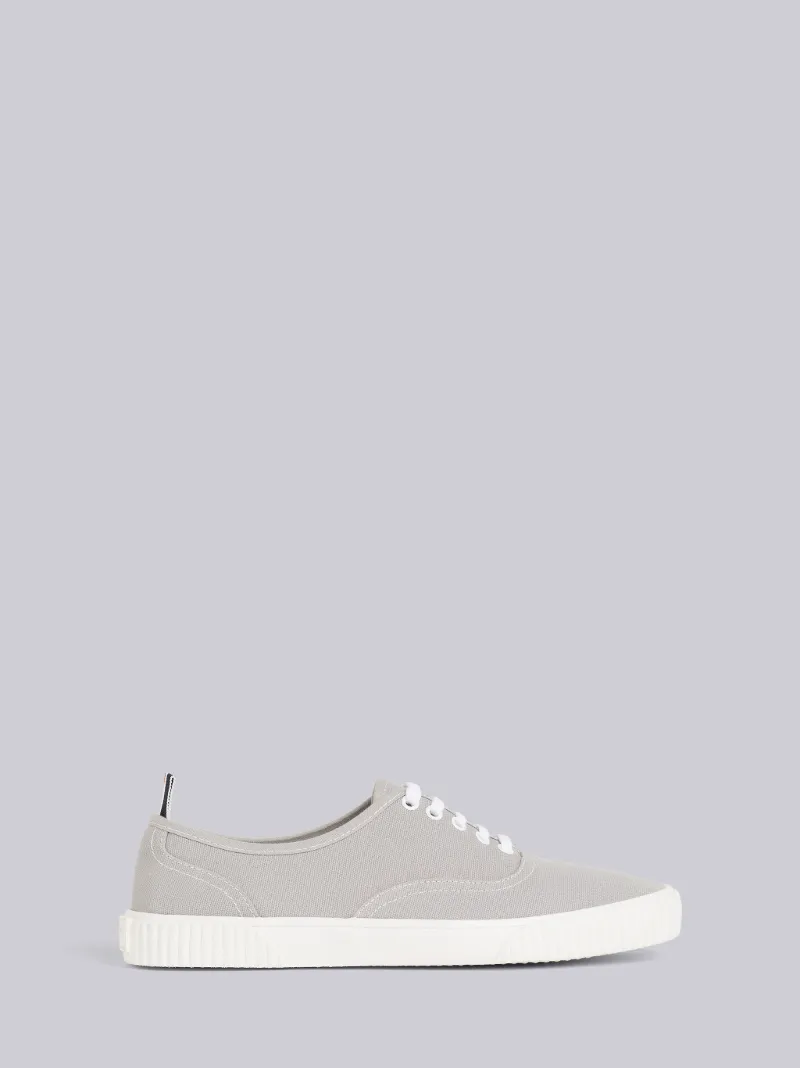 Grey Cotton Canvas Heritage Sneaker