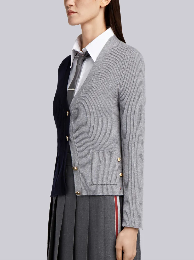 Thom browne half outlet and half cardigan