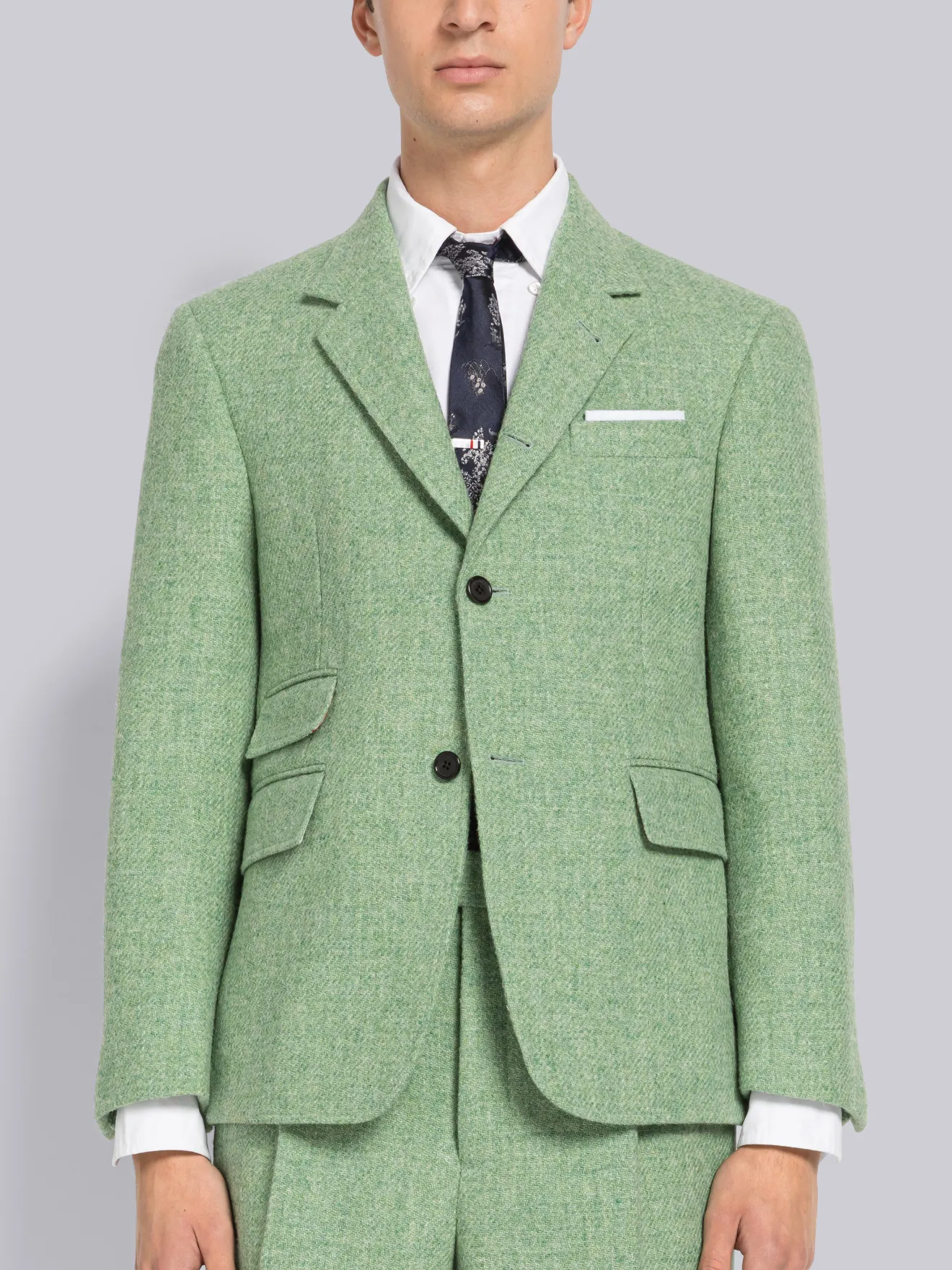 Harris Tweed Single Vent Sport Coat Thom Browne
