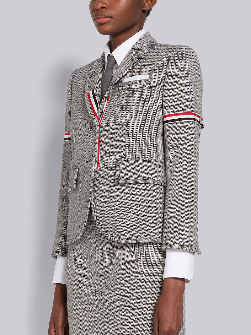 Herringbone Armband High Armhole Sport Coat