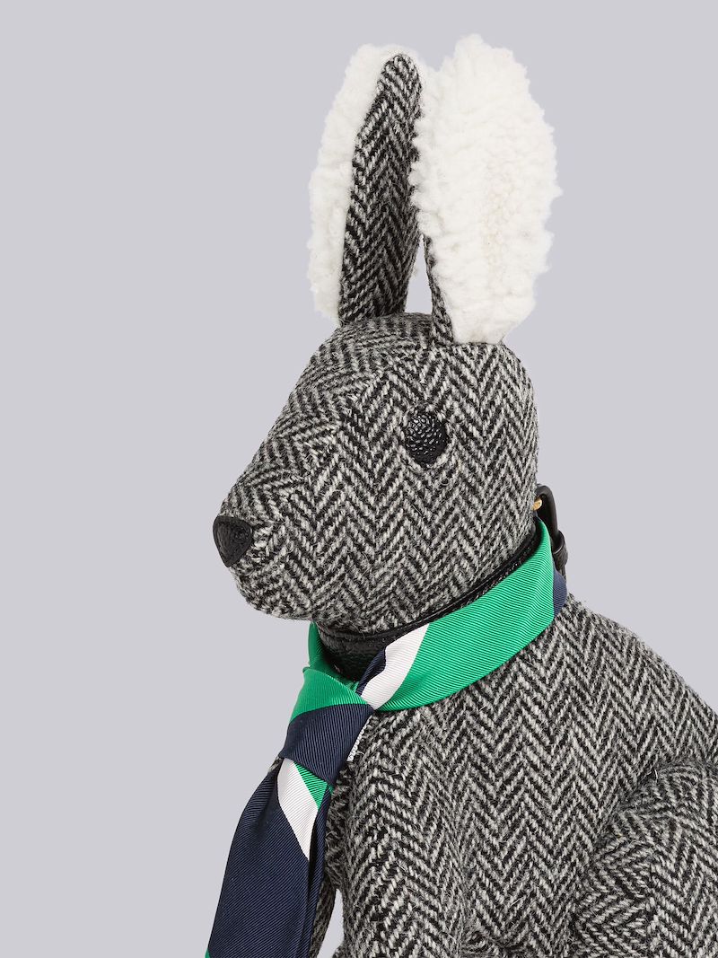 Herringbone Small Rabbit Shoulder Bag