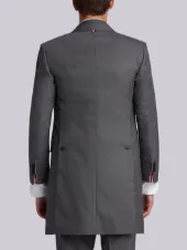 High Armhole Chesterfield Overcoat In Super 120’s Twill