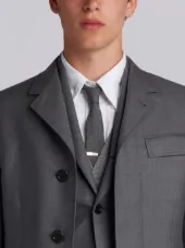 High Armhole Chesterfield Overcoat In Super 120’s Twill
