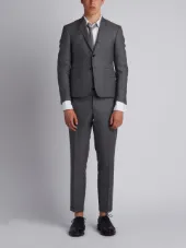 High-Armhole Plain Weave Suit in Super 120s Wool
