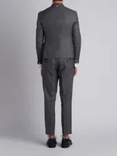 High-Armhole Plain Weave Suit in Super 120s Wool