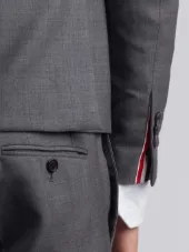 High-Armhole Plain Weave Suit in Super 120s Wool