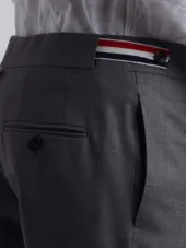 High-Armhole Plain Weave Suit in Super 120s Wool