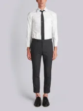 High Armhole Suit With Tie And Low Rise Skinny Trouser In 2ply Fresco
