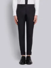 High Armhole Suit With Tie And Low Rise Skinny Trouser In Super 120’s Twill