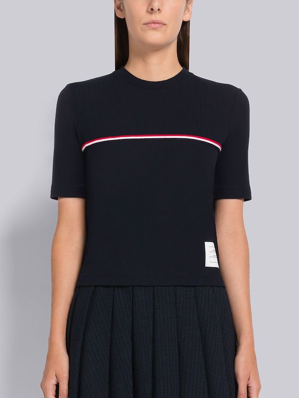 High Twist Rib Stripe Tee