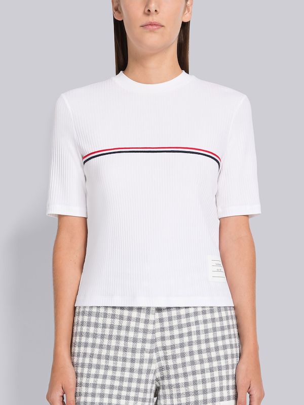 High Twist Rib Stripe Tee