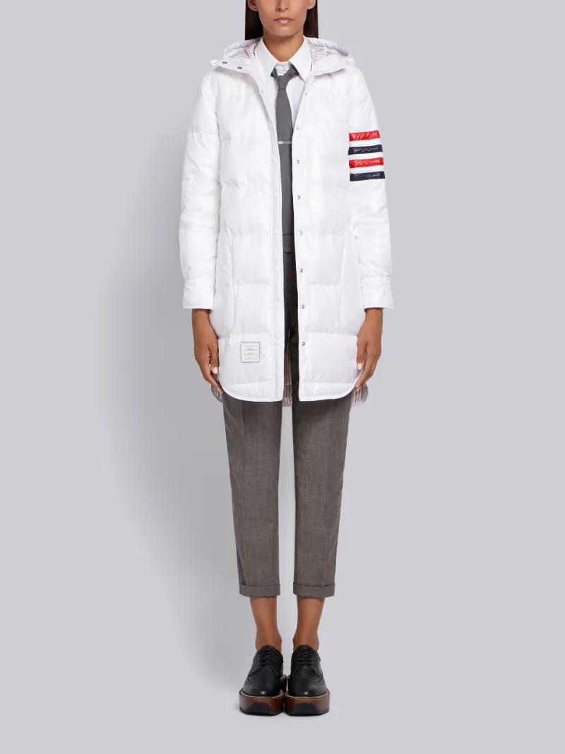 Hooded Down Ripstop Shirtdress