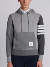 Hoodie Pullover With Tonal Fun Mix In Classic Loop Back With Engineered 4-Bar