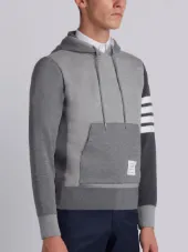 Hoodie Pullover With Tonal Fun Mix In Classic Loop Back With Engineered 4-Bar