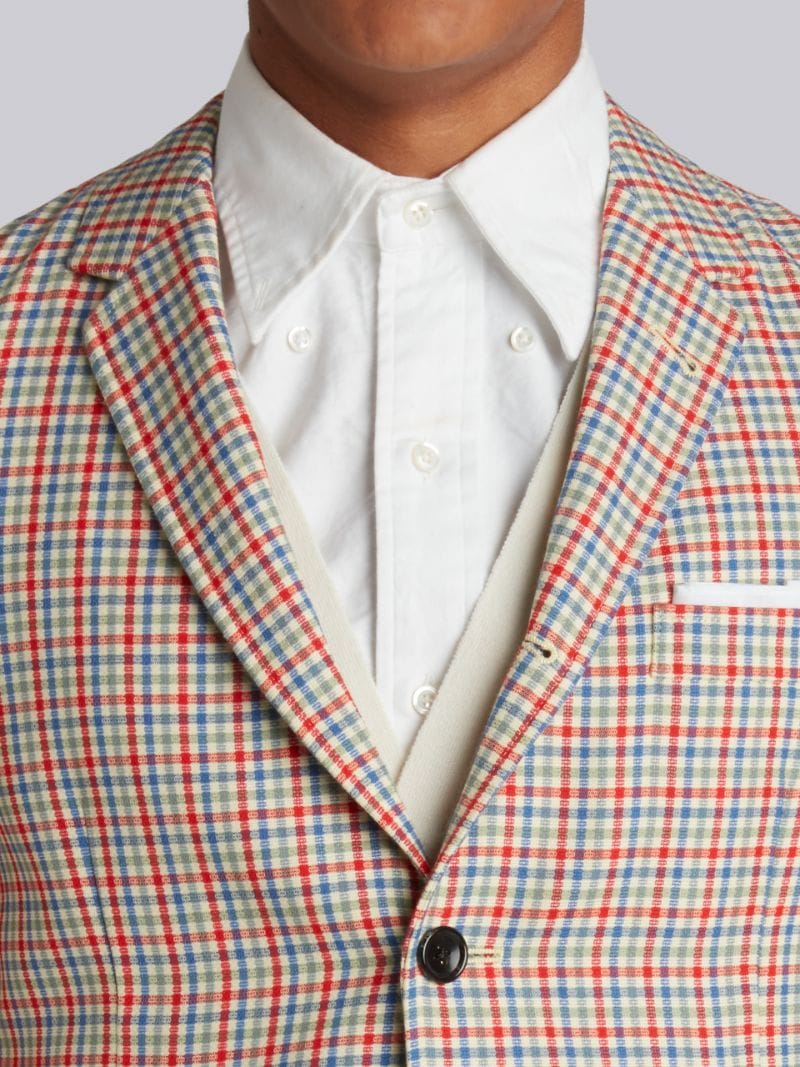 Hopsack Check Relaxed Sport Coat