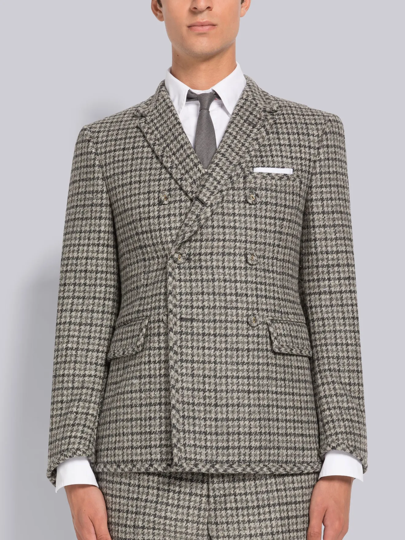 Houndstooth Check Classic Double Breasted Sport Coat | Thom Browne