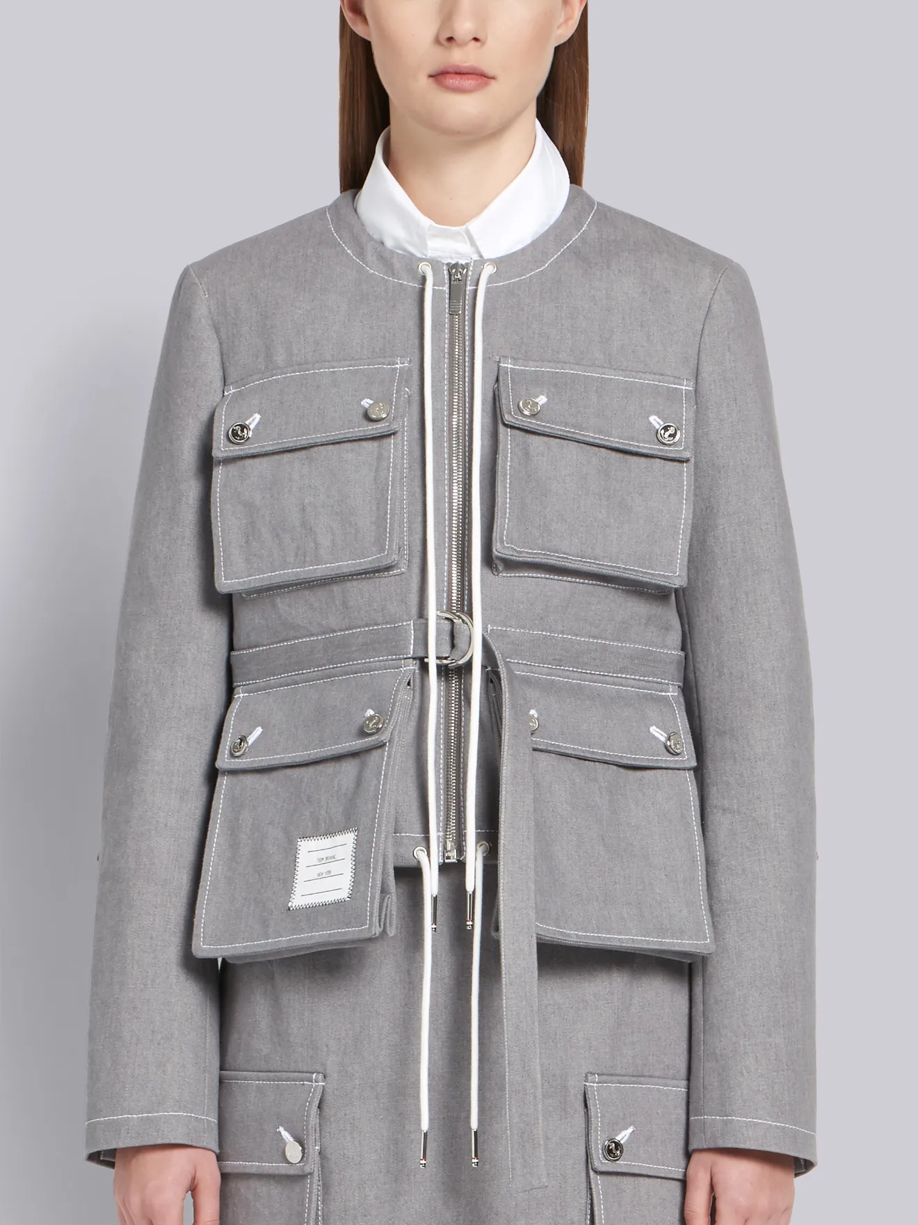 thom browne leather jacket
