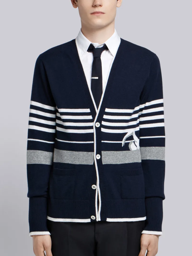 Thom browne cashmere outlet cardigan