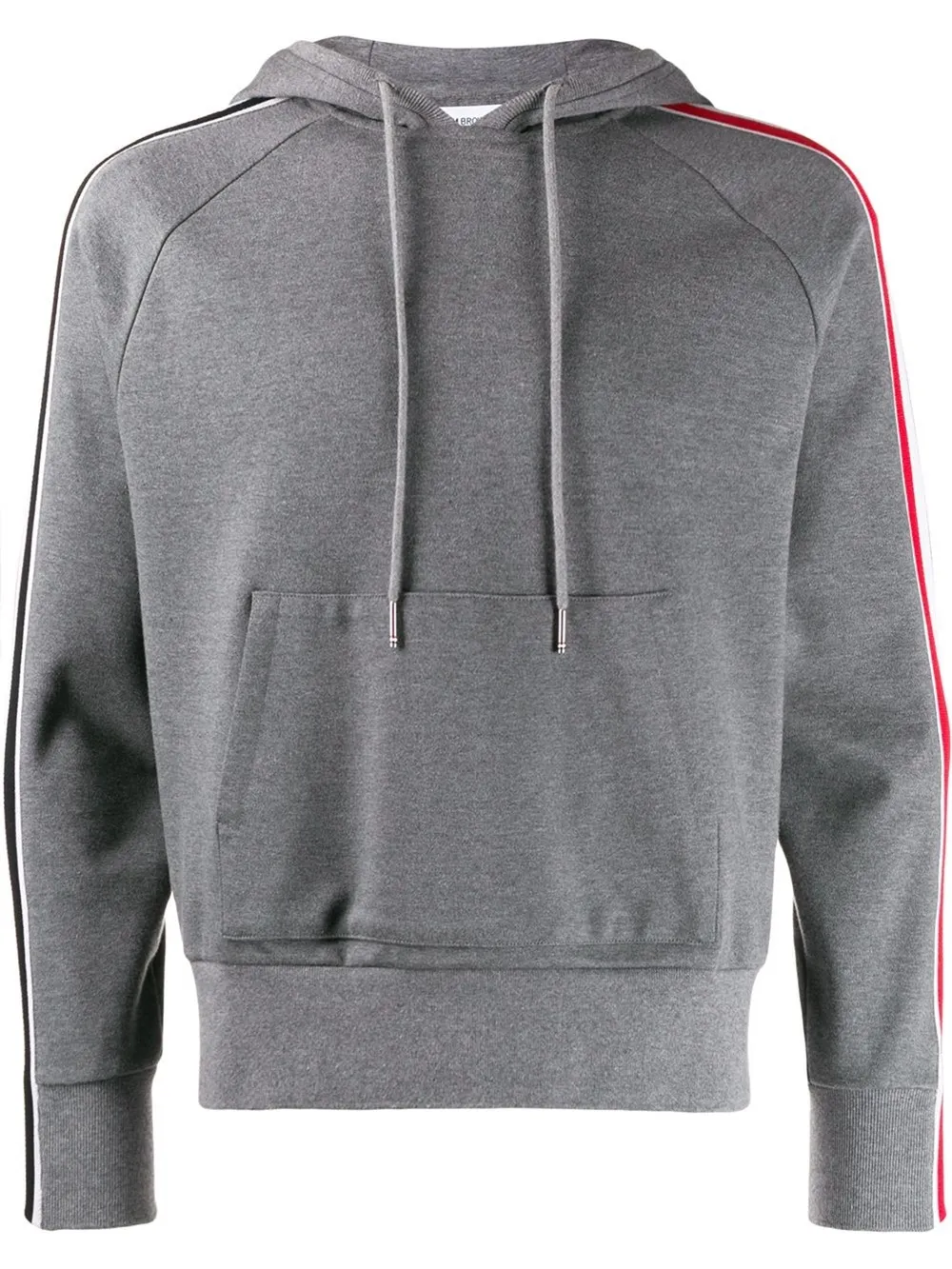 Buy Thom Browne Interlocking Cotton RWB Stripe Hoodie Sweatshirt