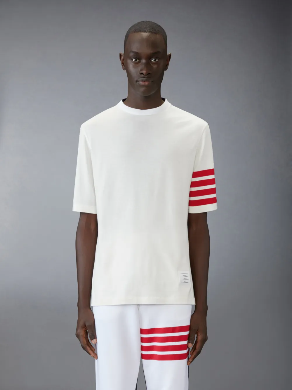 JERSEY 4-BAR COLOR BLOCK TEE | Thom Browne JERSEY 4-BAR COLOR BLOCK TEE | Thom Browne