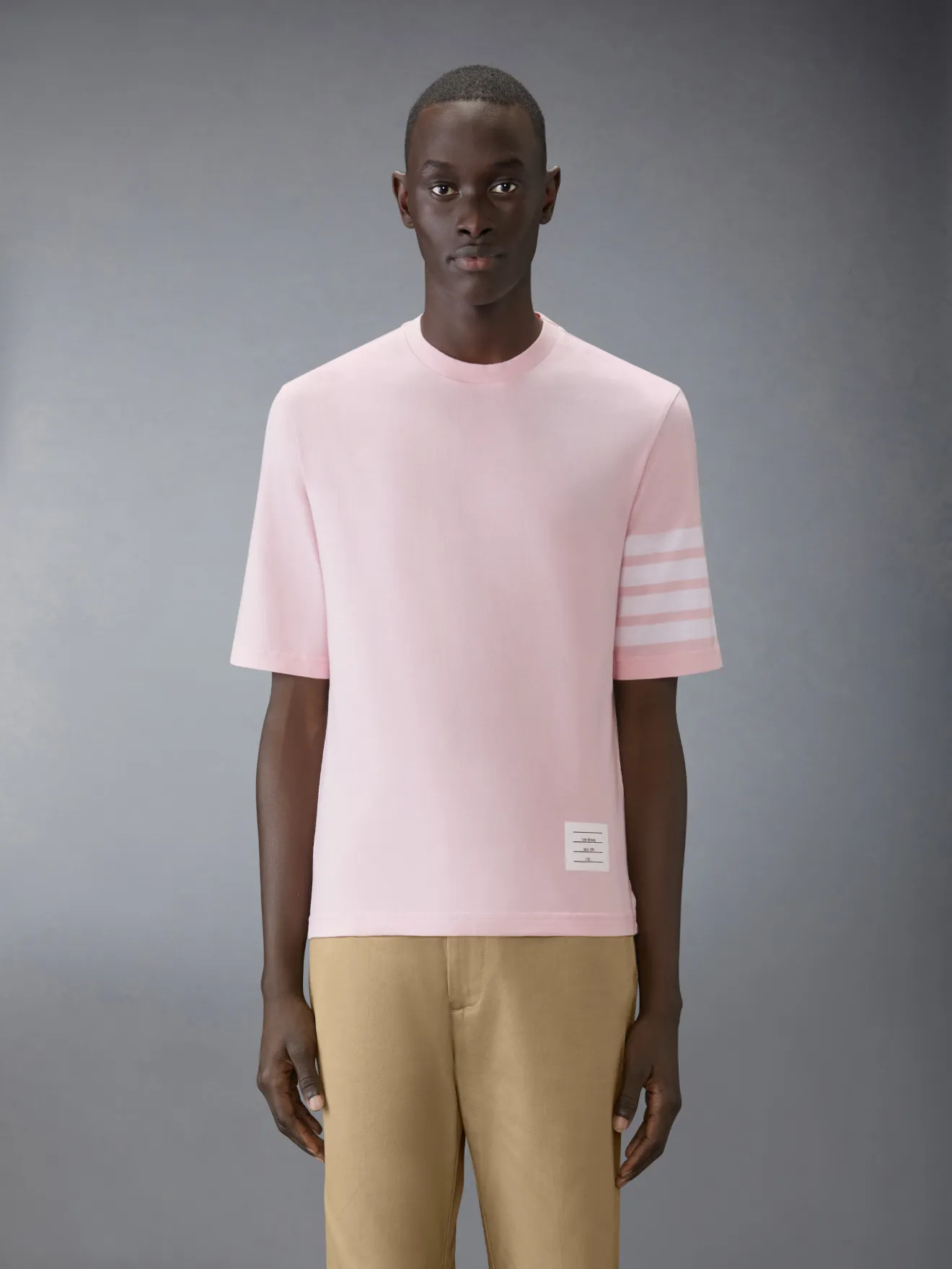 Jersey 4-Bar Short Sleeve Tee | Thom Browne Jersey 4-Bar Short Sleeve Tee | Thom Browne