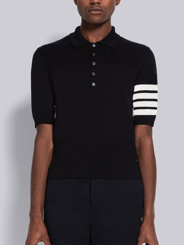 Jersey Stitch 4-Bar Short Sleeve Polo