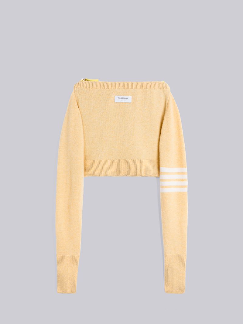 Jersey Stitch Merino Crew Neck Sweater Shell Bag