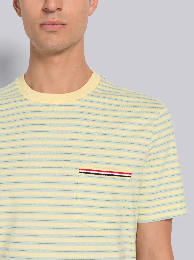 JERSEY STRIPE SHORT SLEEVE POCKET TEE