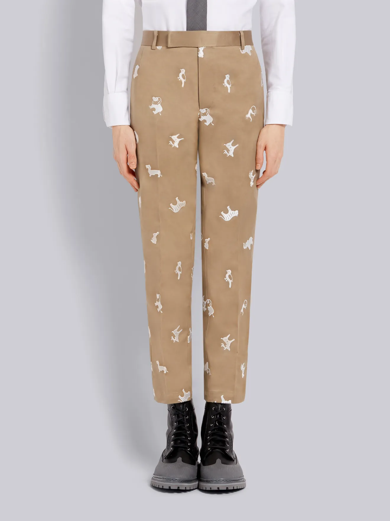 Khaki Cotton Twill Animal Icon 