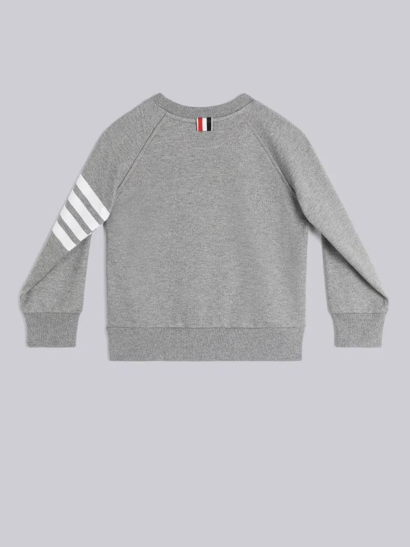 ループバック 4BAR ロブスター クルーネック スウェットシャツグレー  