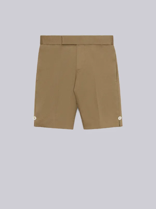 Camel Cotton Twill Bermuda Short