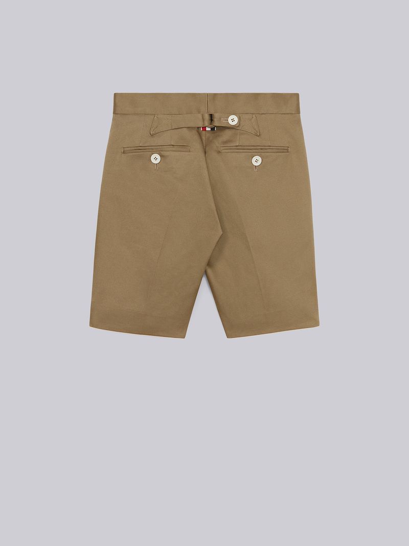 Camel Cotton Twill Bermuda Short