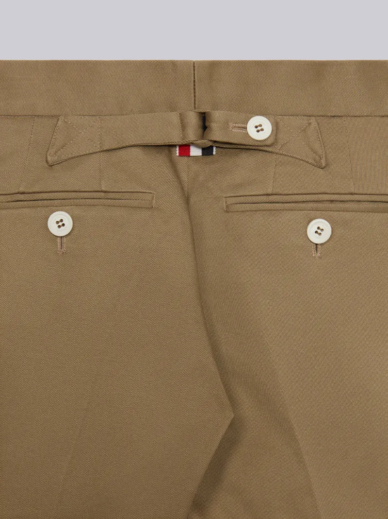 Camel Cotton Twill Bermuda Short