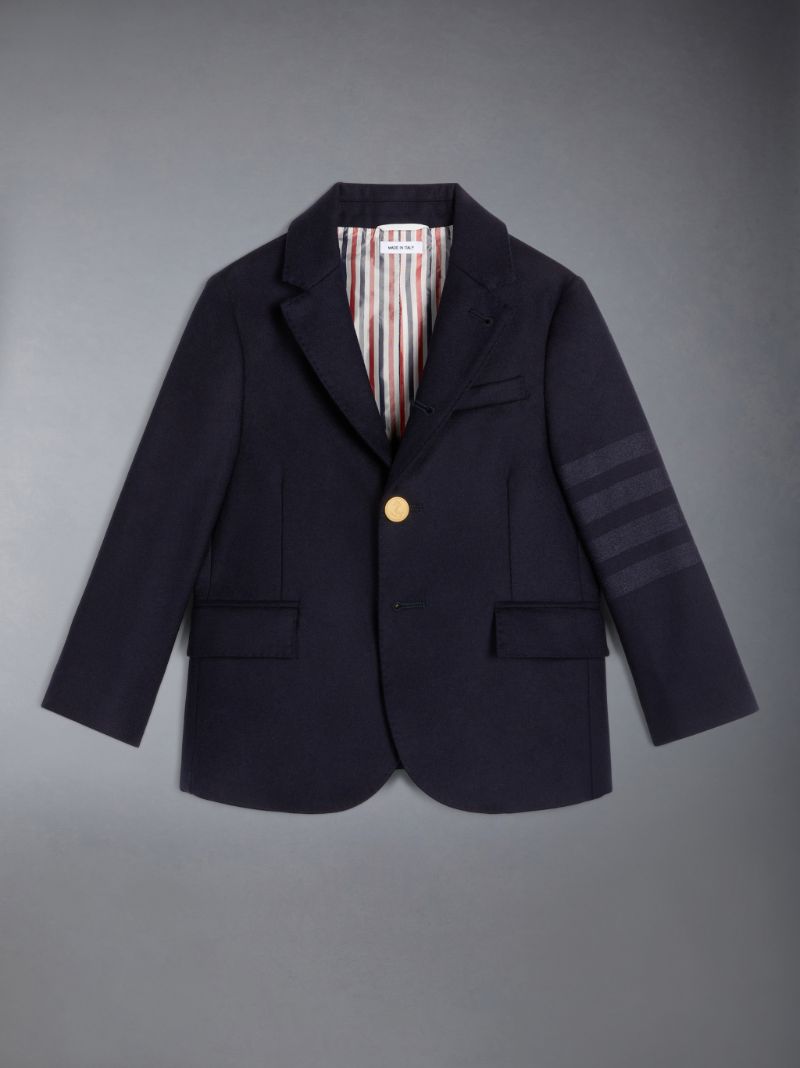 Children s Flannel 4 Bar Classic Sport Coat Thom Browne