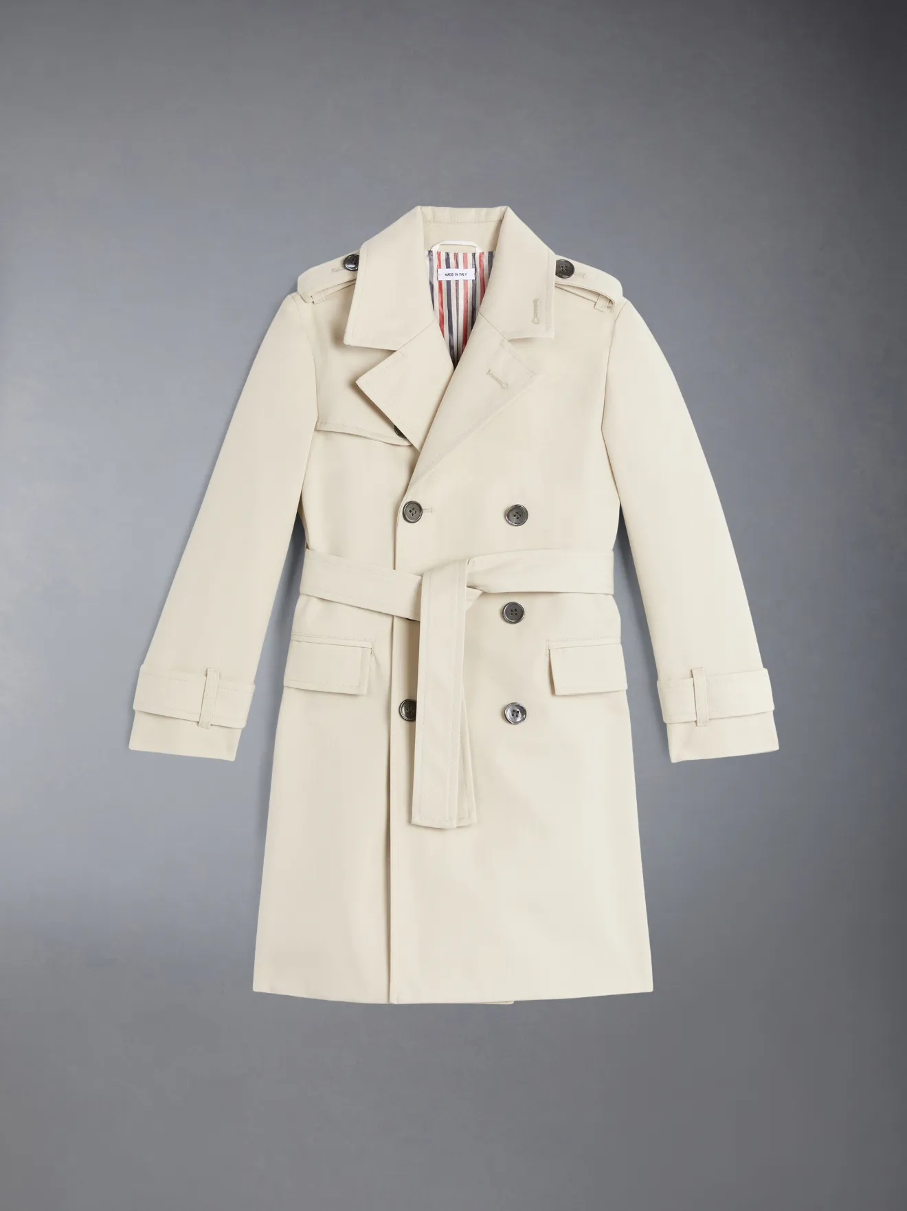 Cotton twill trench coat hotsell