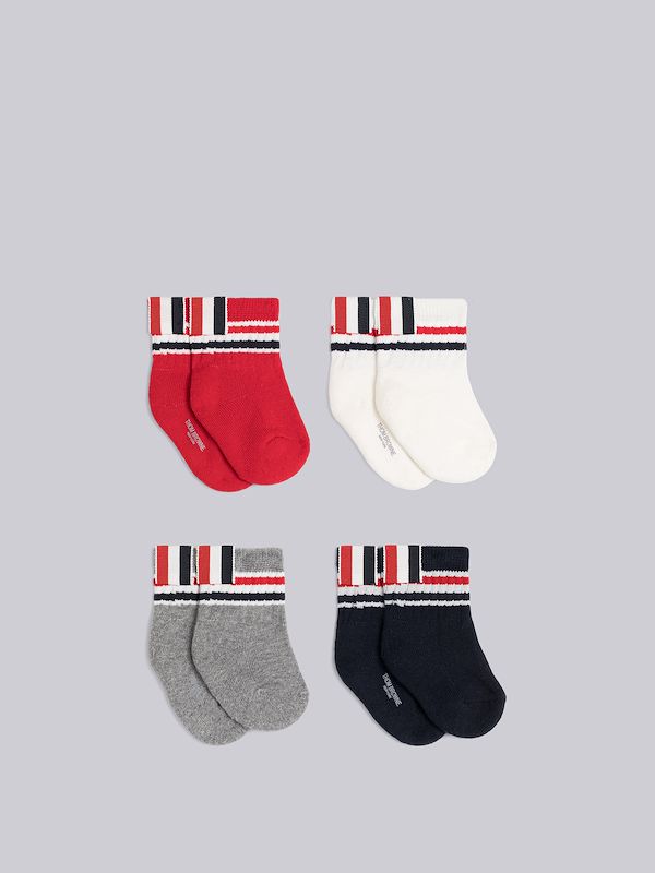 COTTON STRIPE INFANT SOCK 4-PACK