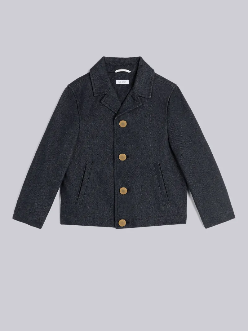 Denim Button Front Coach Jacket | Thom Browne