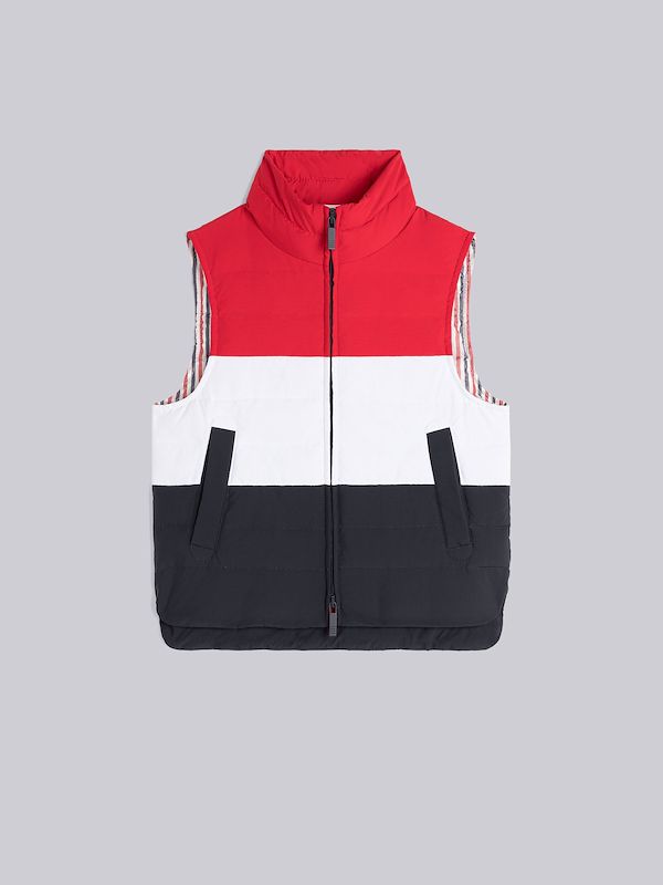 Fun-Mix Down Ripstop Hooded Ski Vest